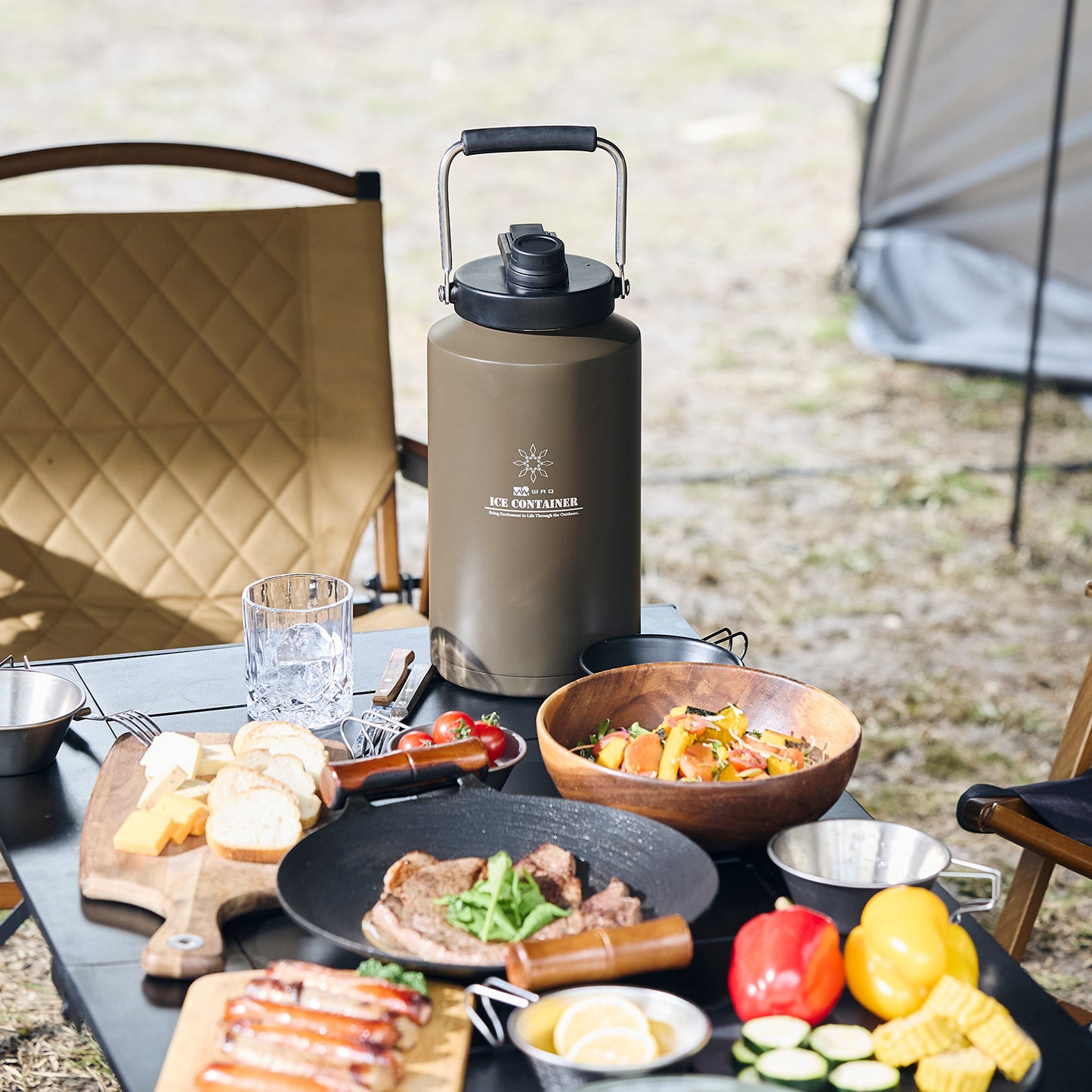 WAQ ICE CONTAINER アイスコンテナ 保冷用アイスジャグ 【1年保証】