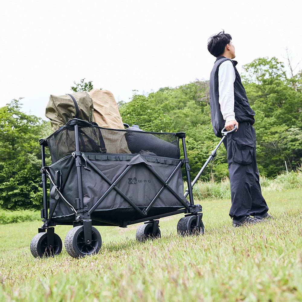 【お得なセット商品】 WAQ アウトドアワゴンDX リアキャリアセット【1年保証】