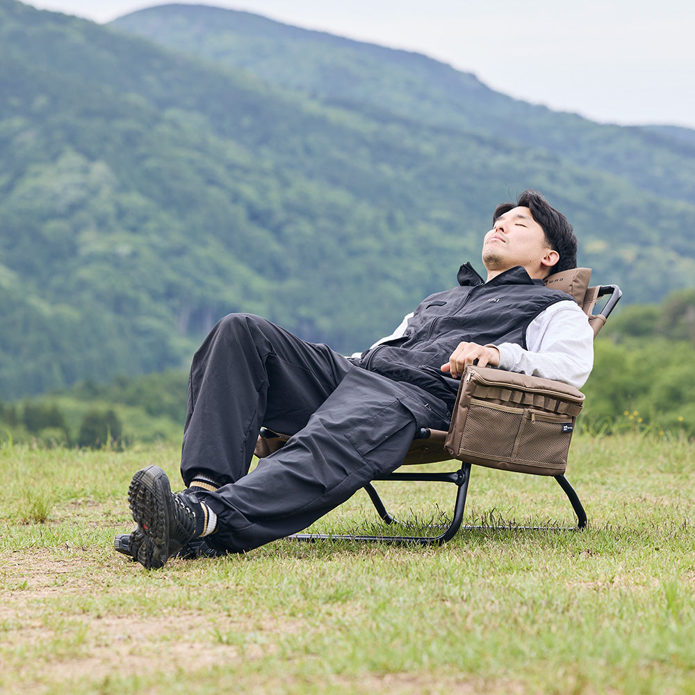 【オリーブ10月下旬出荷 / チャコール12月下旬出荷】WAQ Reclining Low Chair リクライニングローチェア 【1年保証】