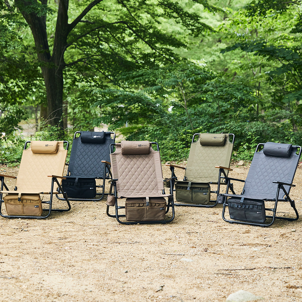 【オリーブ10月下旬出荷 / チャコール12月下旬出荷】WAQ Reclining Low Chair リクライニングローチェア 【1年保証】