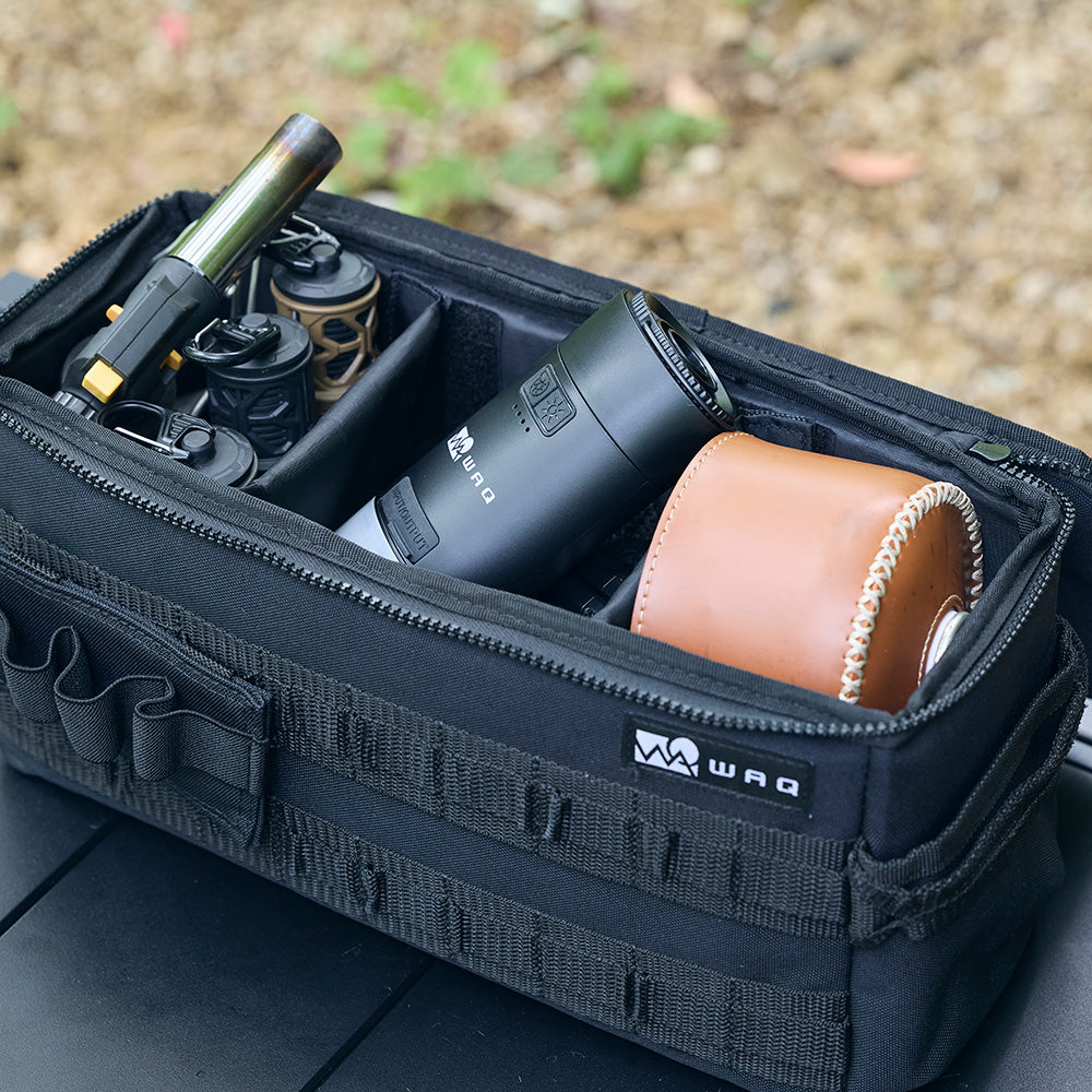 【TAN/OLIVE:通常出荷、BLACK:予約販売11月中旬出荷】 WAQ HighPower Air Pump 最大4.5kpa 空気入れ ランタン機能付き 6種類のアタッチメント【1年保証】