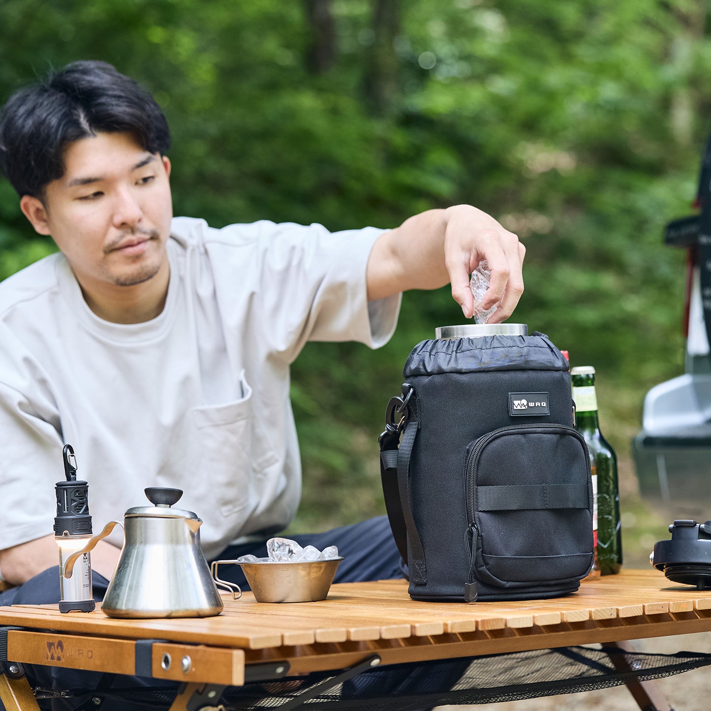 WAQ ICE CONTAINER用カバー アイスコンテナ 保冷用アイスジャグカバー 【1年保証】