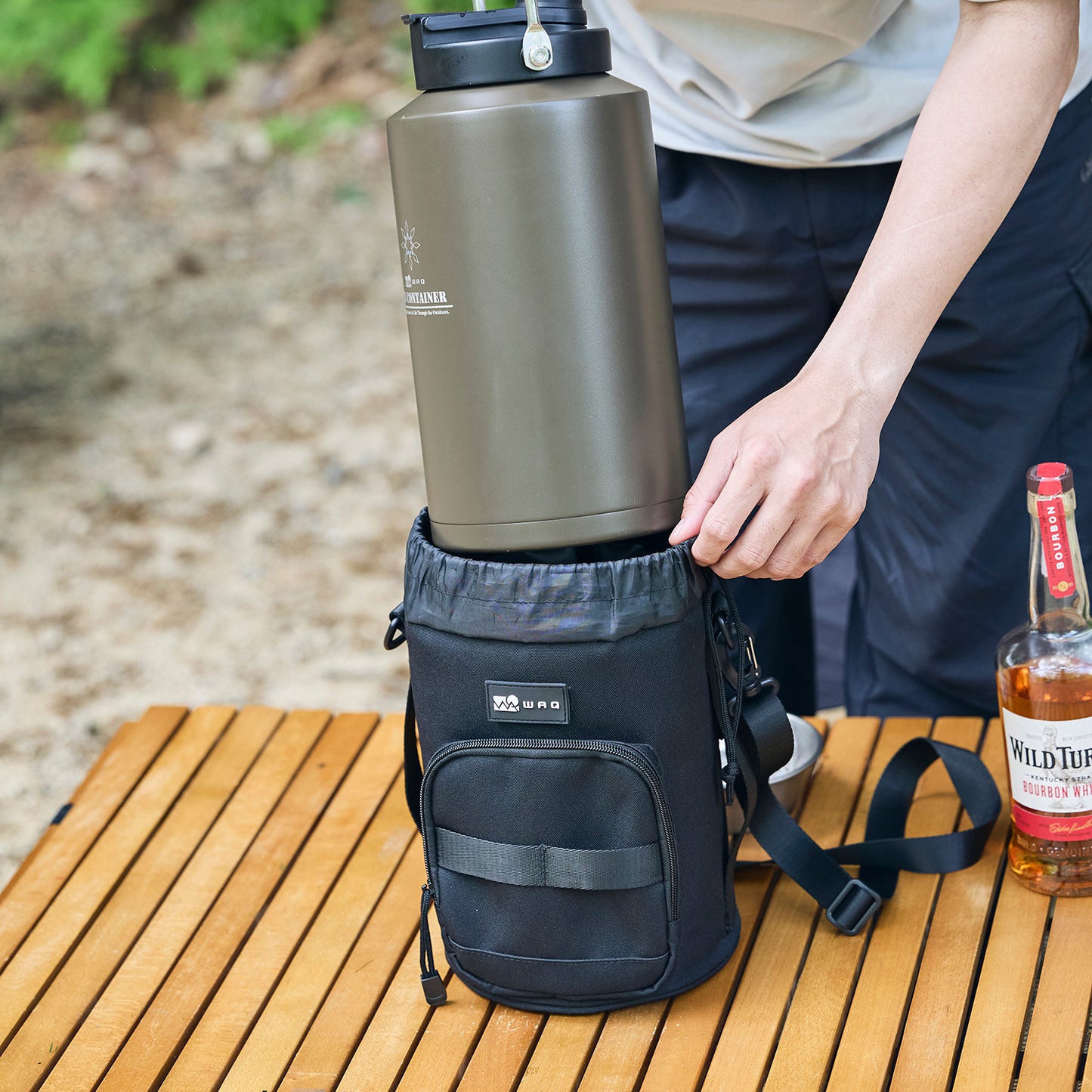 WAQ ICE CONTAINER用カバー アイスコンテナ 保冷用アイスジャグカバー 【1年保証】