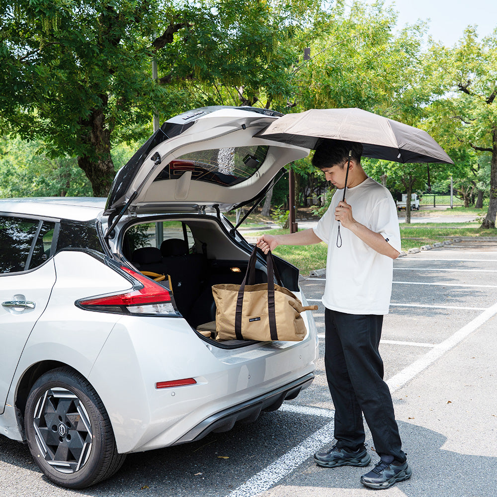 【初回ロット4日間で完売!】【ご予約受付中/9月上旬出荷】 WAQ Field Umbrella 日傘 折りたたみ 自動開閉 UPF50+ 遮光率100% 晴雨兼用【1年保証】