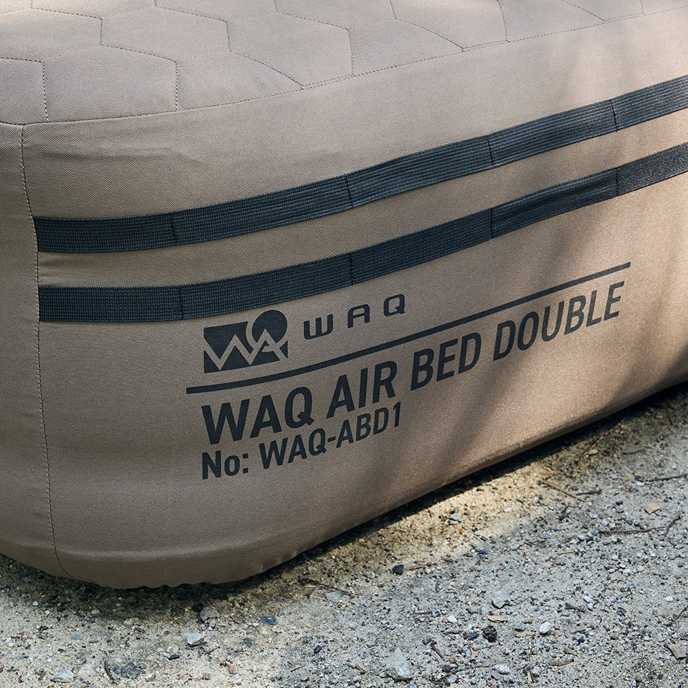 【新製品】【予約受付中!10月下旬出荷予定】 WAQ AIR BED シングル/ダブル|アウトドア・キャンプ・来客用にも最適 【送料無料/1年保証】