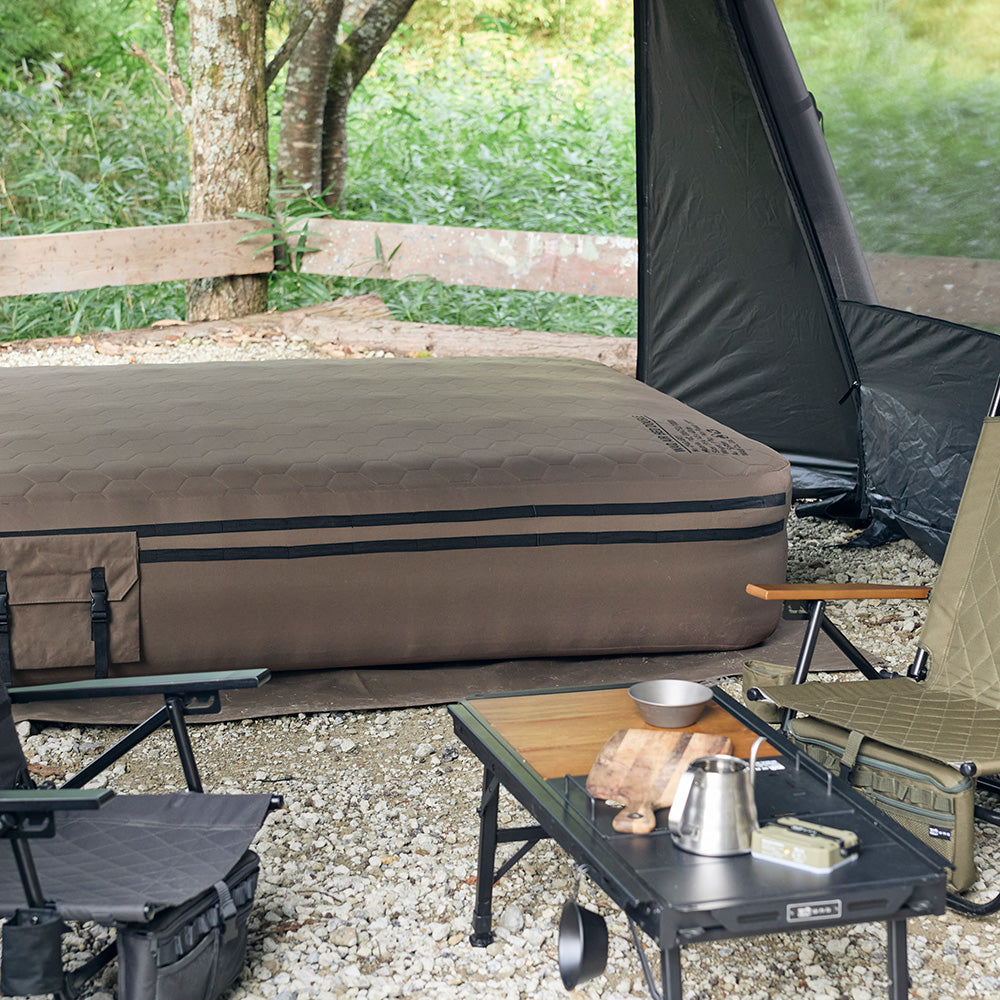 【新製品】【予約受付中!10月下旬出荷予定】 WAQ AIR BED シングル/ダブル|アウトドア・キャンプ・来客用にも最適 【送料無料/1年保証】