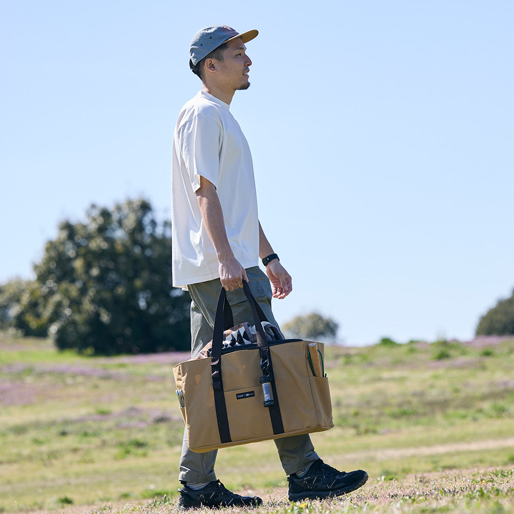 【WAQ x URBAN RESEARCH DOORSコラボ】フォールディングウッドスツール / トート&クーラーバッグ【1年保証】