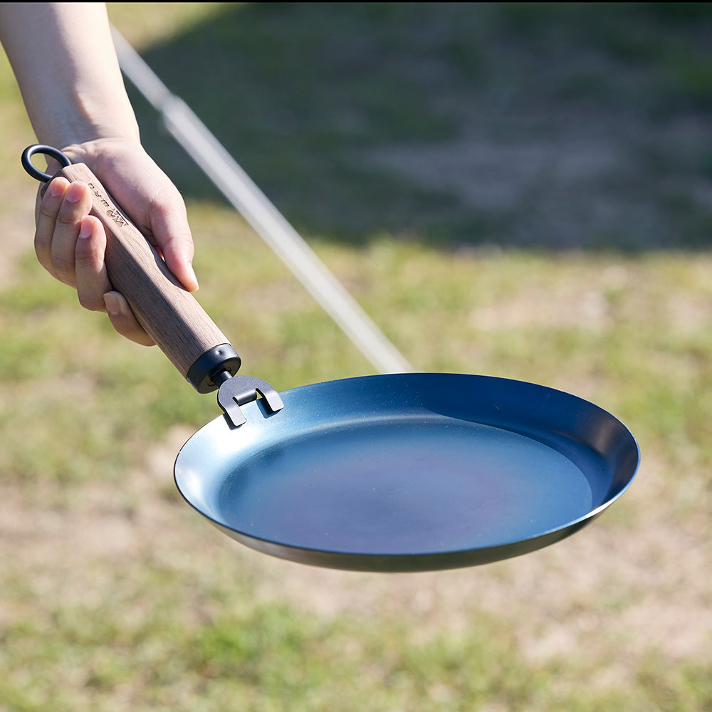 WAQ TAKIBING FRYPAN (レギュラー / Solo)焚き火 フライパン 焚き火パン ハンドル分離タイプ 【1年保証】