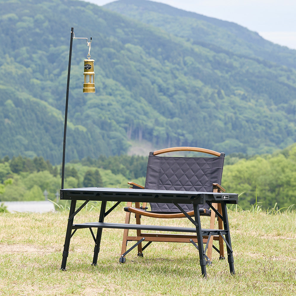 WAQ MULTI IRON TABLE パネル式アイアンテーブル 折りたたみ式 【送料無料/一年保証】