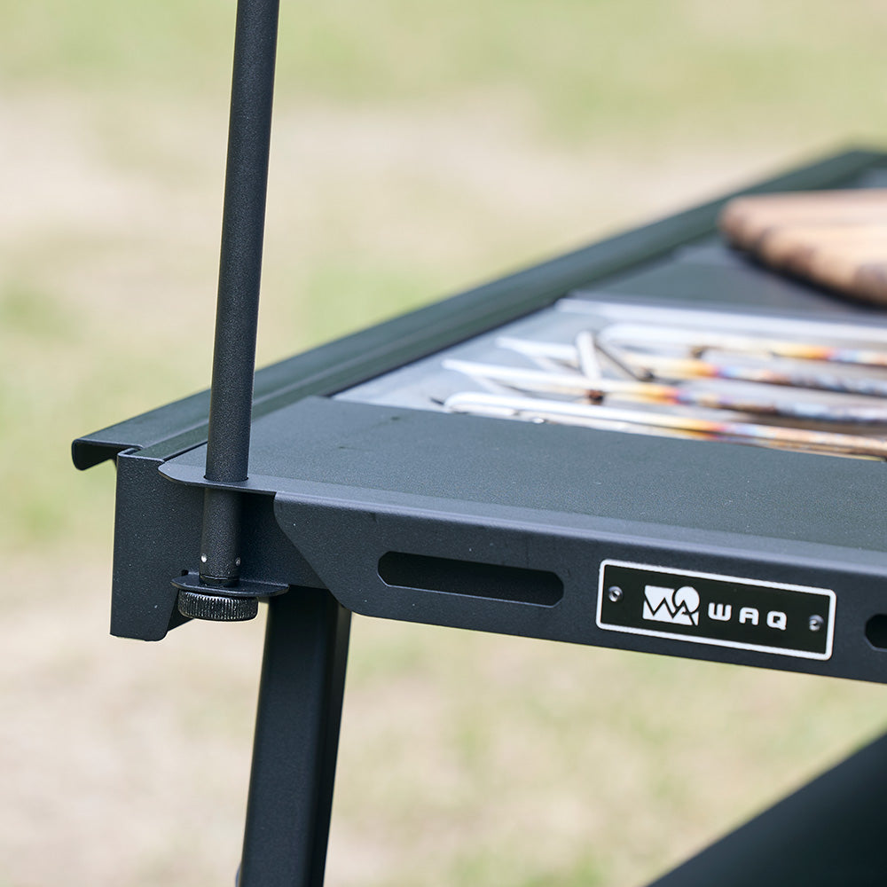 WAQ MULTI IRON TABLE パネル式アイアンテーブル 折りたたみ式 【送料無料/一年保証】