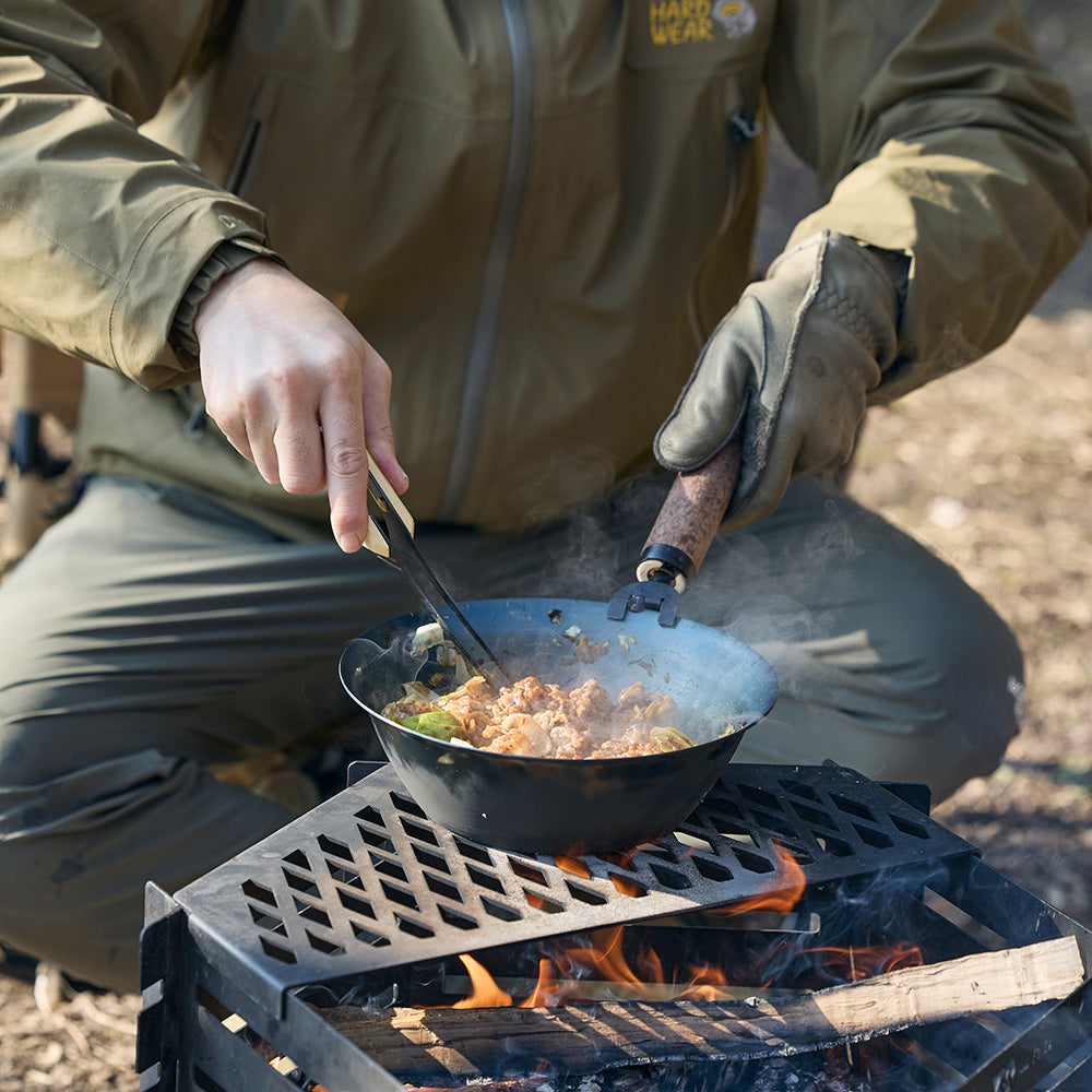 WAQ TAKIBING FRYPAN Deep 焚き火 フライパン 焚き火パン 深型 ハンドル分離タイプ 【1年保証】