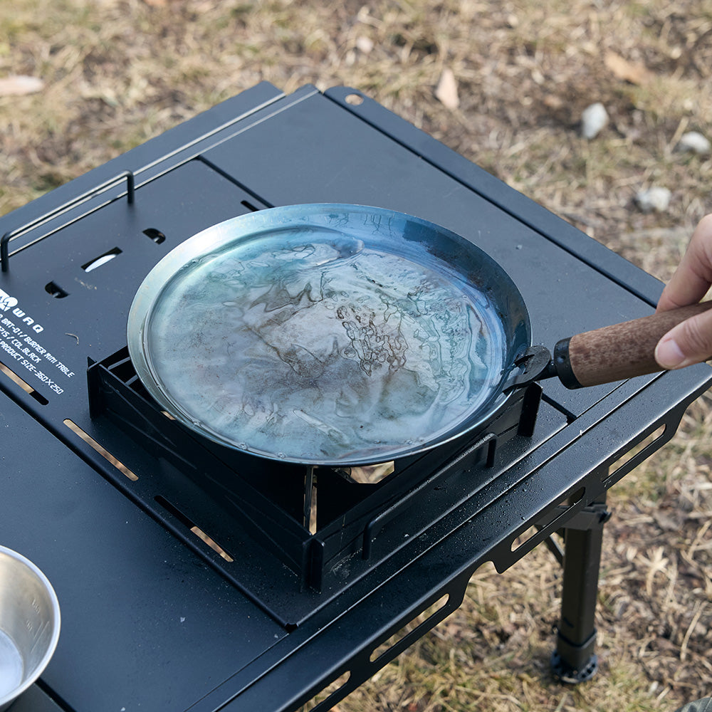 WAQ TAKIBING FRYPAN (レギュラー / Solo)焚き火 フライパン 焚き火パン ハンドル分離タイプ 【1年保証】