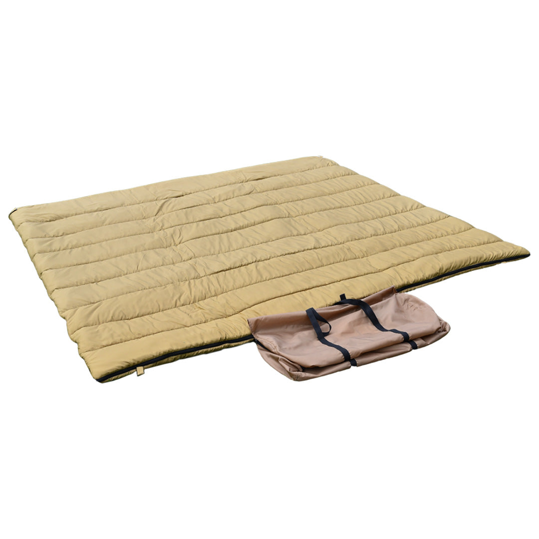 WAQ DD SLEEPINGBAG ファミリー用 両開きタイプ寝袋 3シーズン使用可能