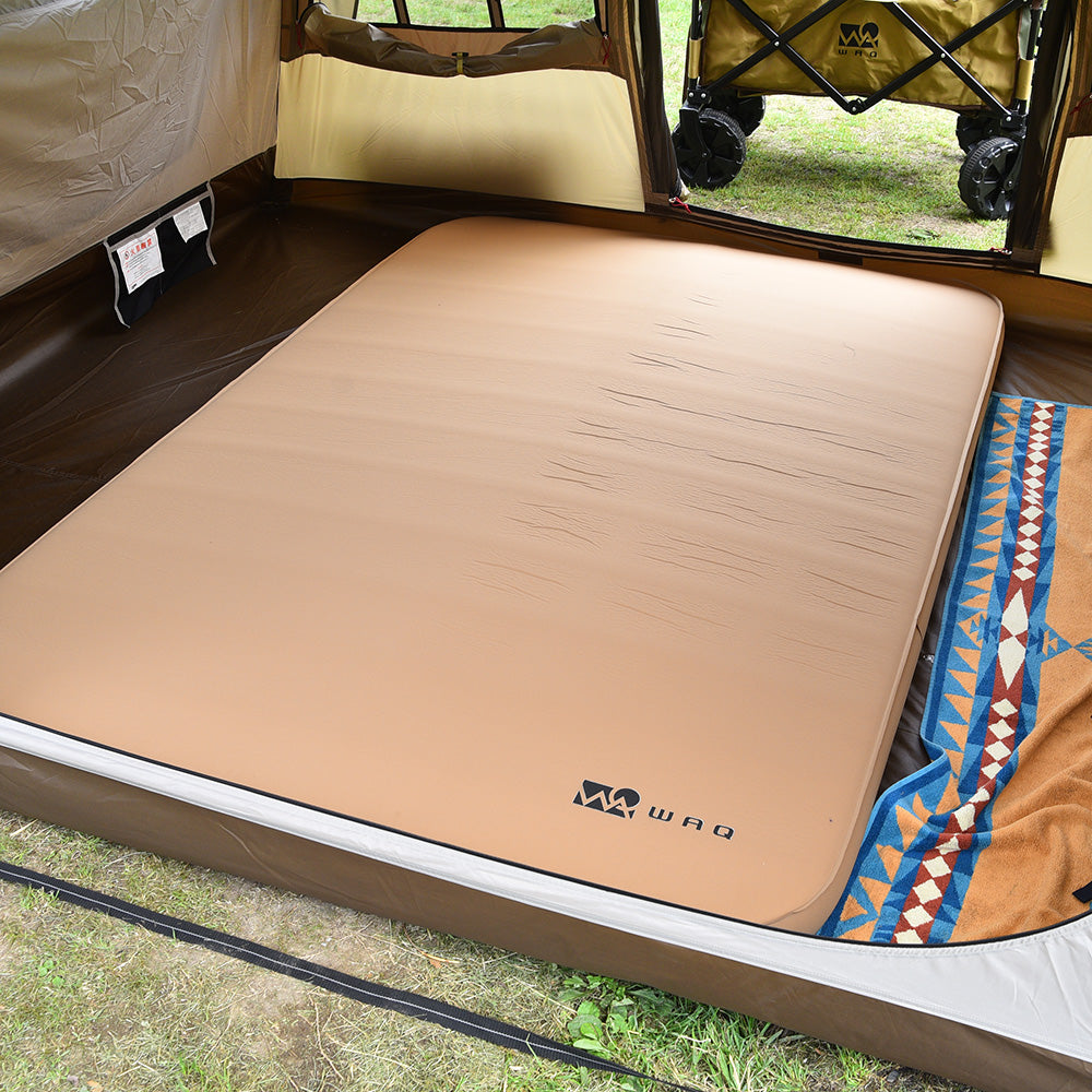 【お得なセット商品】キャンプマット 10cm ダブルサイズ & 専用シーツセット WAQ RELAXING CAMP MAT【送料無料・1年保証】