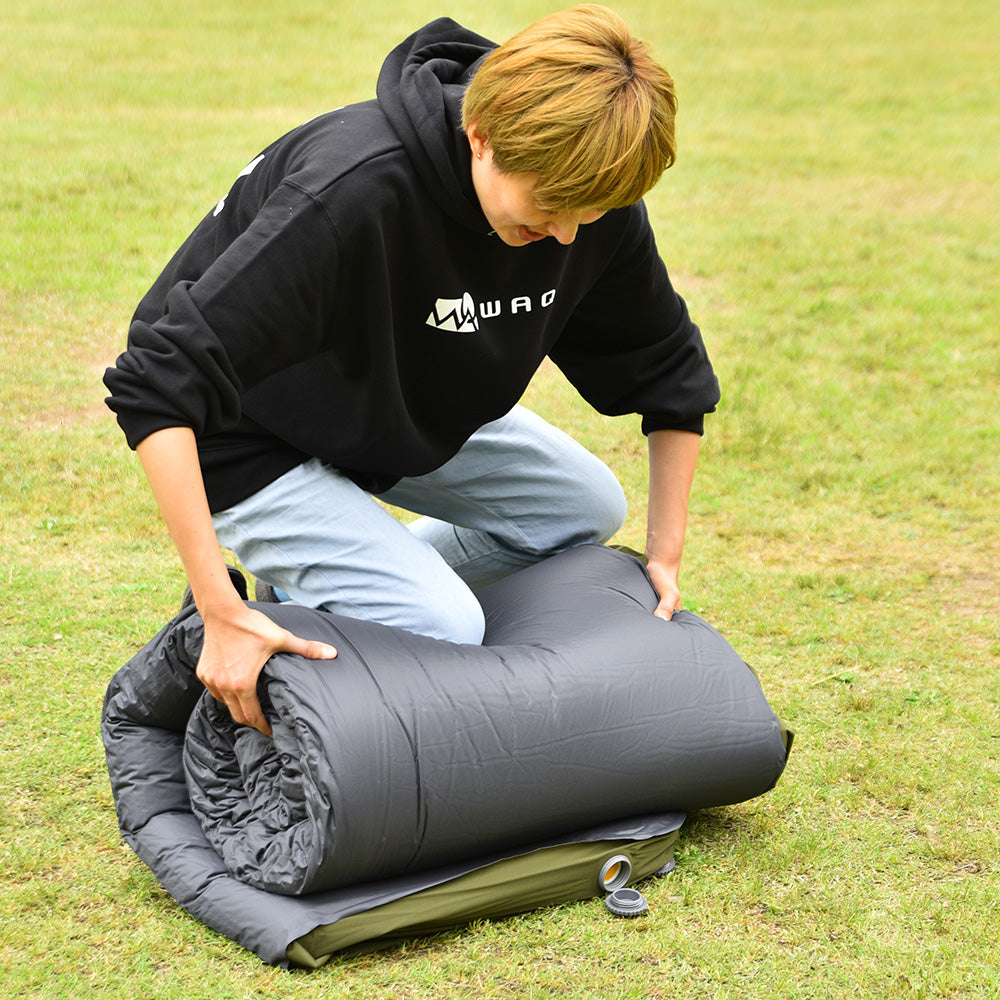 キャンプマット 10cm ダブルサイズ WAQ RELAXING CAMP MAT【送料無料・1年保証】