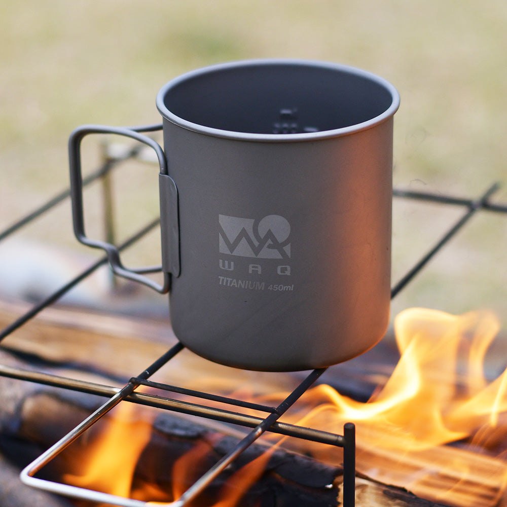 【お得な2個セット】チタンマグ 450ml WAQ【1年保証】