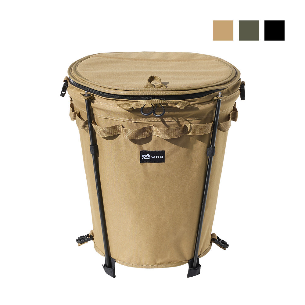 WAQ Trash Box トラッシュボックス キャンプ、アウトドア用ゴミ箱