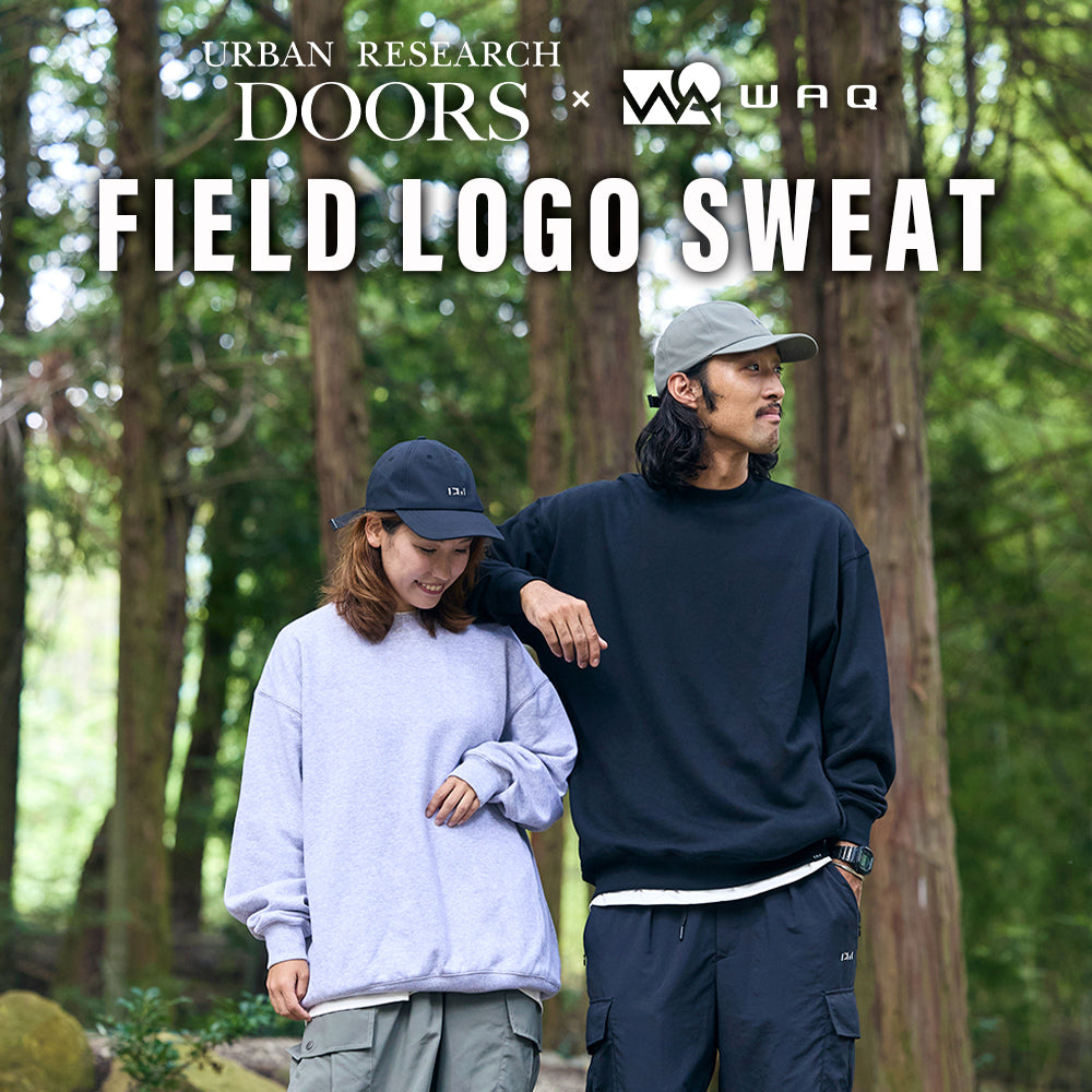【WAQ x URBAN RESEARCH DOORSコラボ】フィールドロゴスウェット【1年保証】