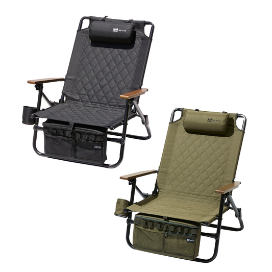 【お得な2個セット】WAQ Reclining Low Chair リクライニングローチェア 【送料無料/1年保証】