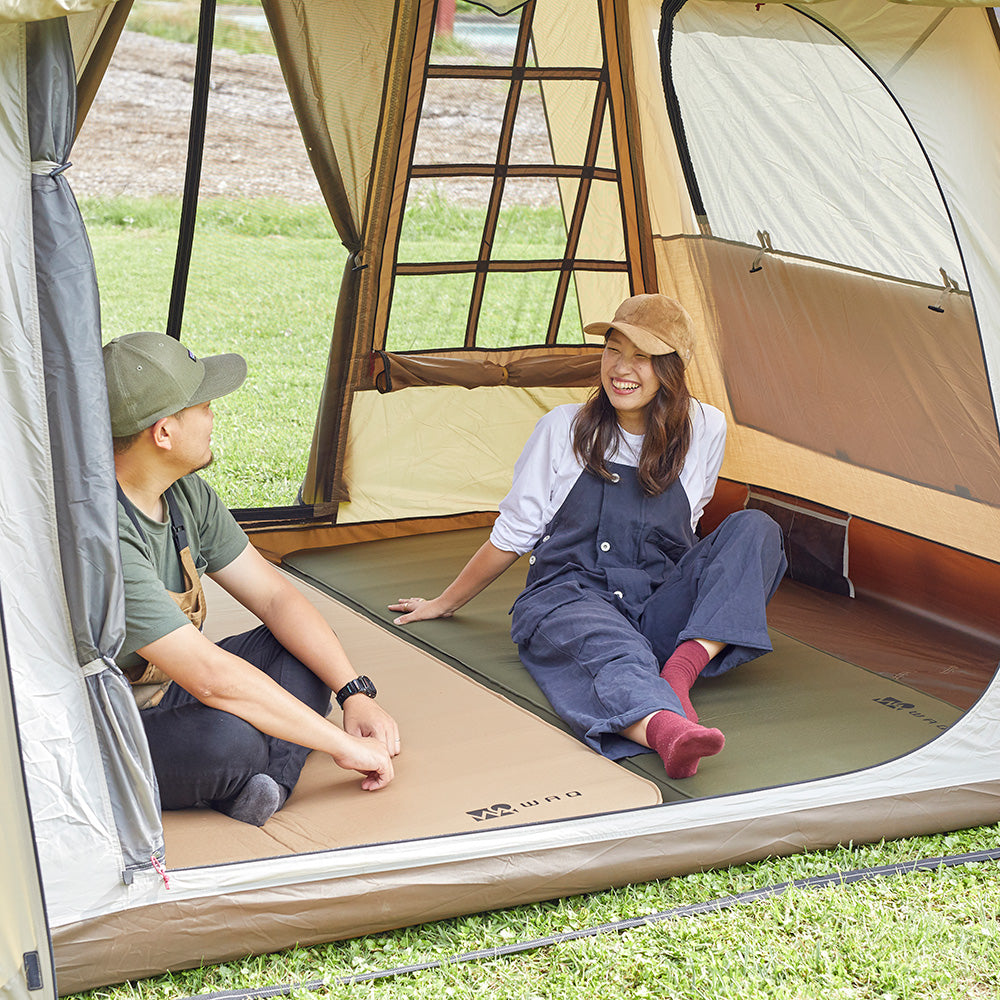 【お得なセット商品】キャンプマット 10cm ダブルサイズ & 専用シーツセット WAQ RELAXING CAMP MAT【送料無料・1年保証】