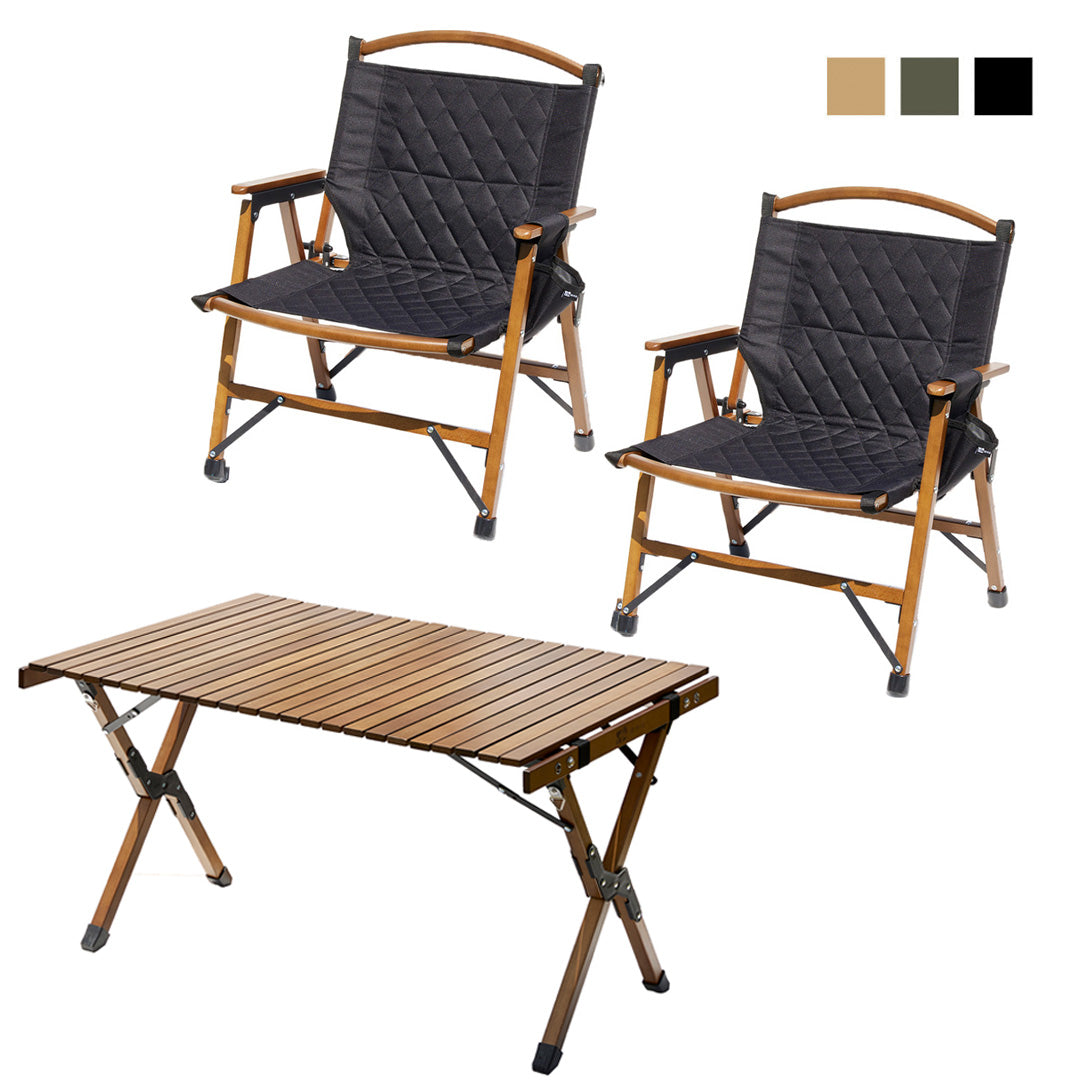 WAQ Folding Wood Chair ウッドチェア アウトドア用ウッドチェア 