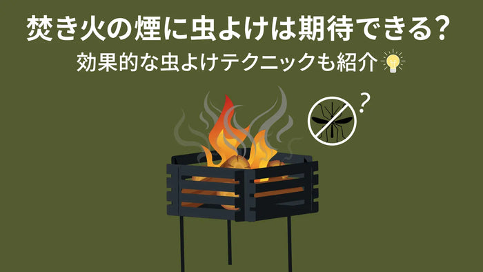 焚き火の煙に虫よけは期待できる？効果的な虫よけテクニックも紹介