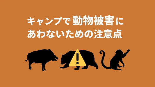 キャンプで動物被害にあわないための注意点