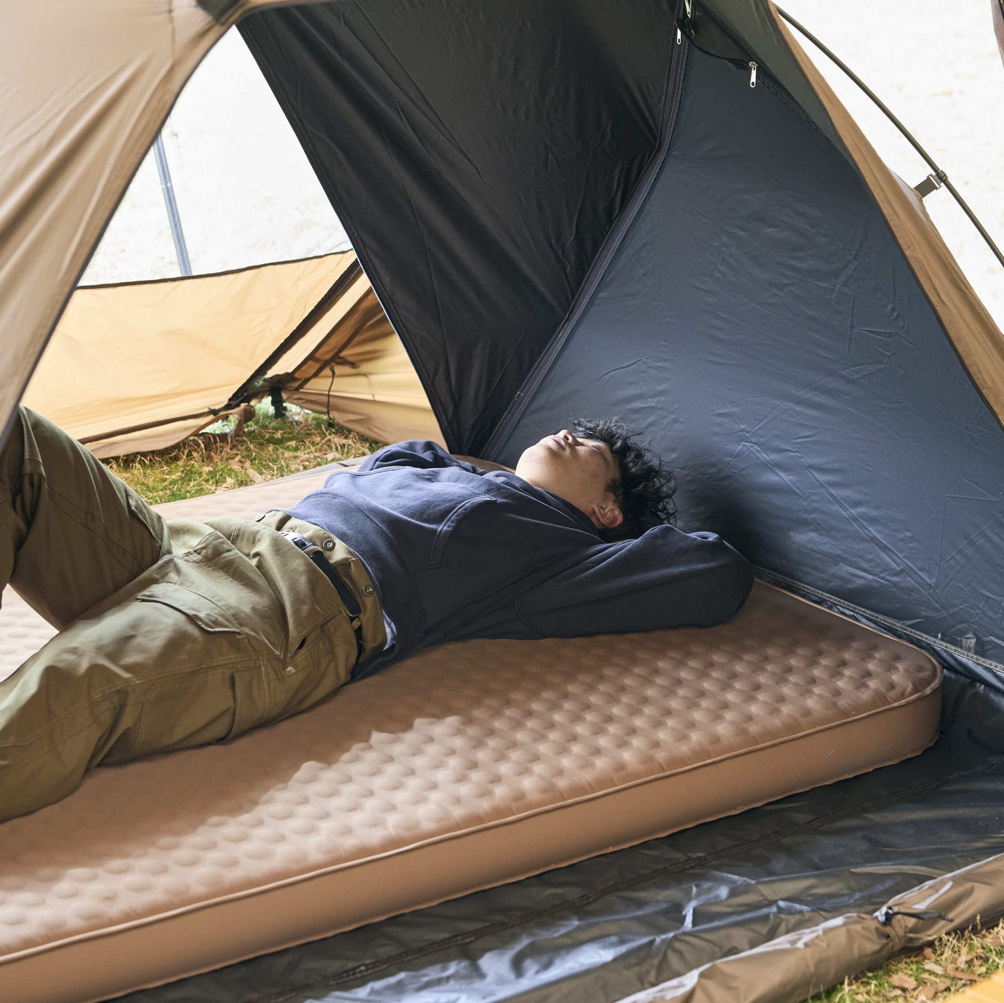 WAQ Relaxing CampMat PLUS 電動ポンプ付き 10cmキャンプマット シングル / ダブル【送料無料・1年保証】