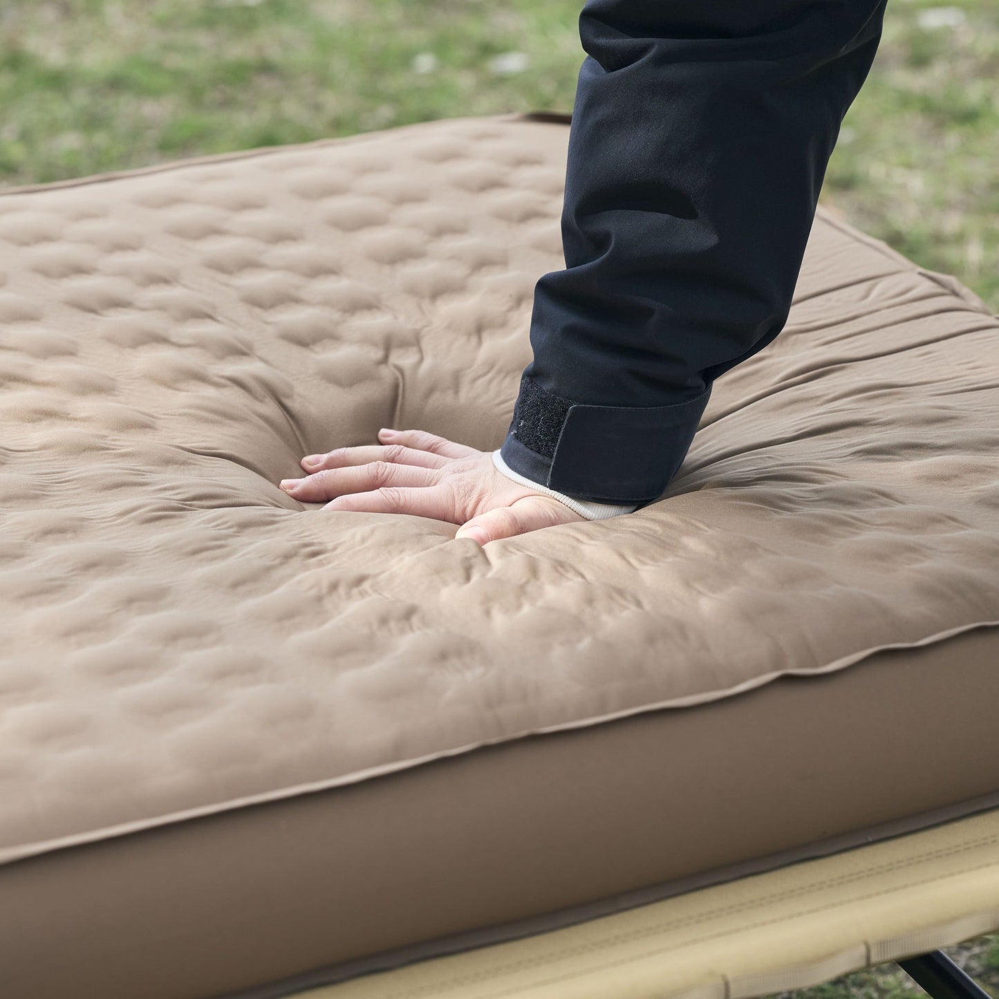 WAQ Relaxing CampMat PLUS 電動ポンプ付き 10cmキャンプマット シングル / ダブル【送料無料・1年保証】