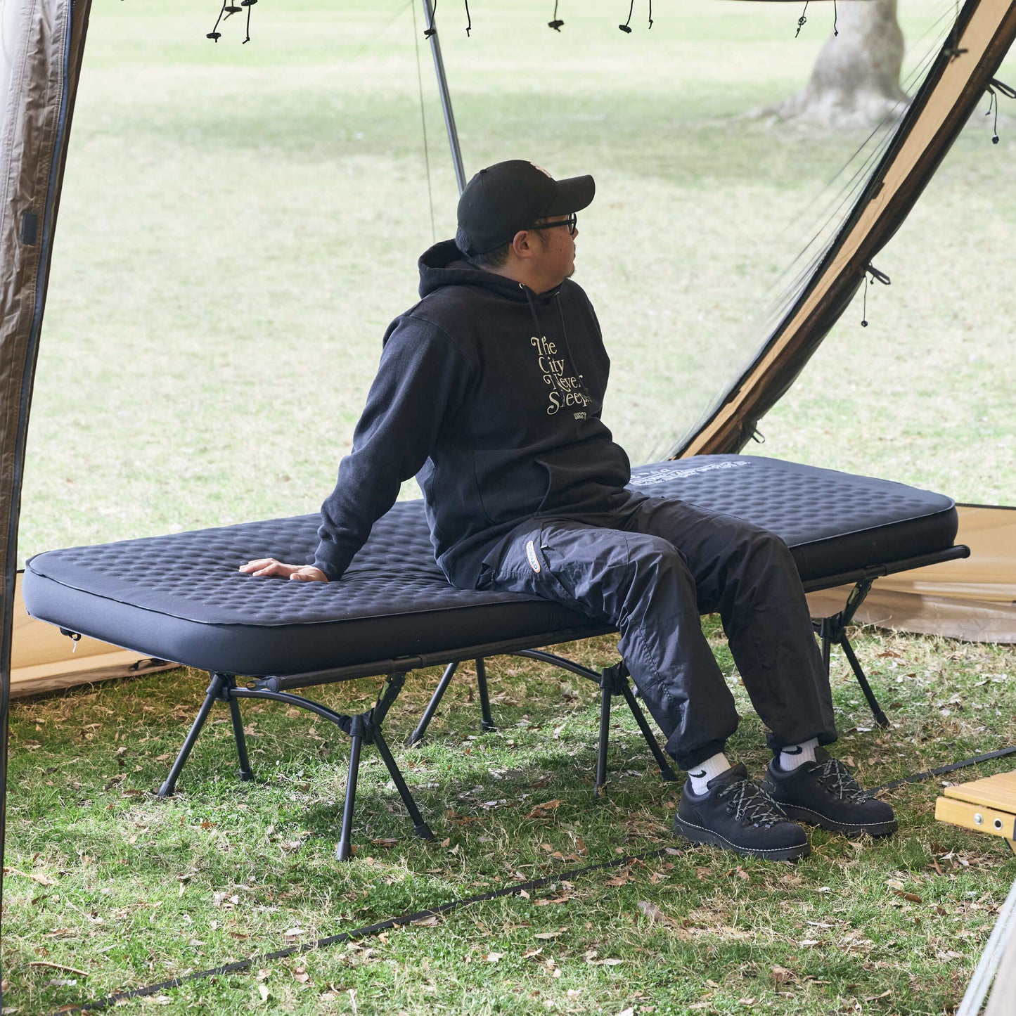 WAQ Relaxing CampMat PLUS 電動ポンプ付き 10cmキャンプマット シングル / ダブル【送料無料・1年保証】