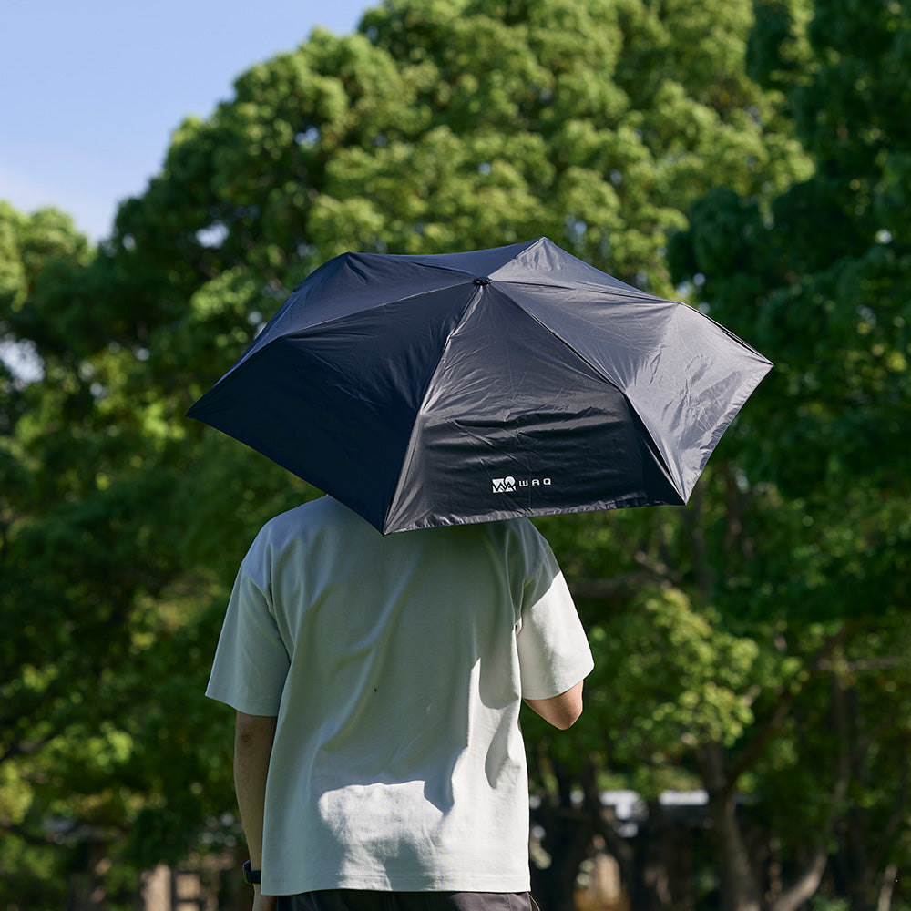 【新製品】 WAQ Field Umbrella 日傘 折りたたみ 自動開閉 UPF50+ 遮光率100% 晴雨兼用 2サイズ【1年保証】