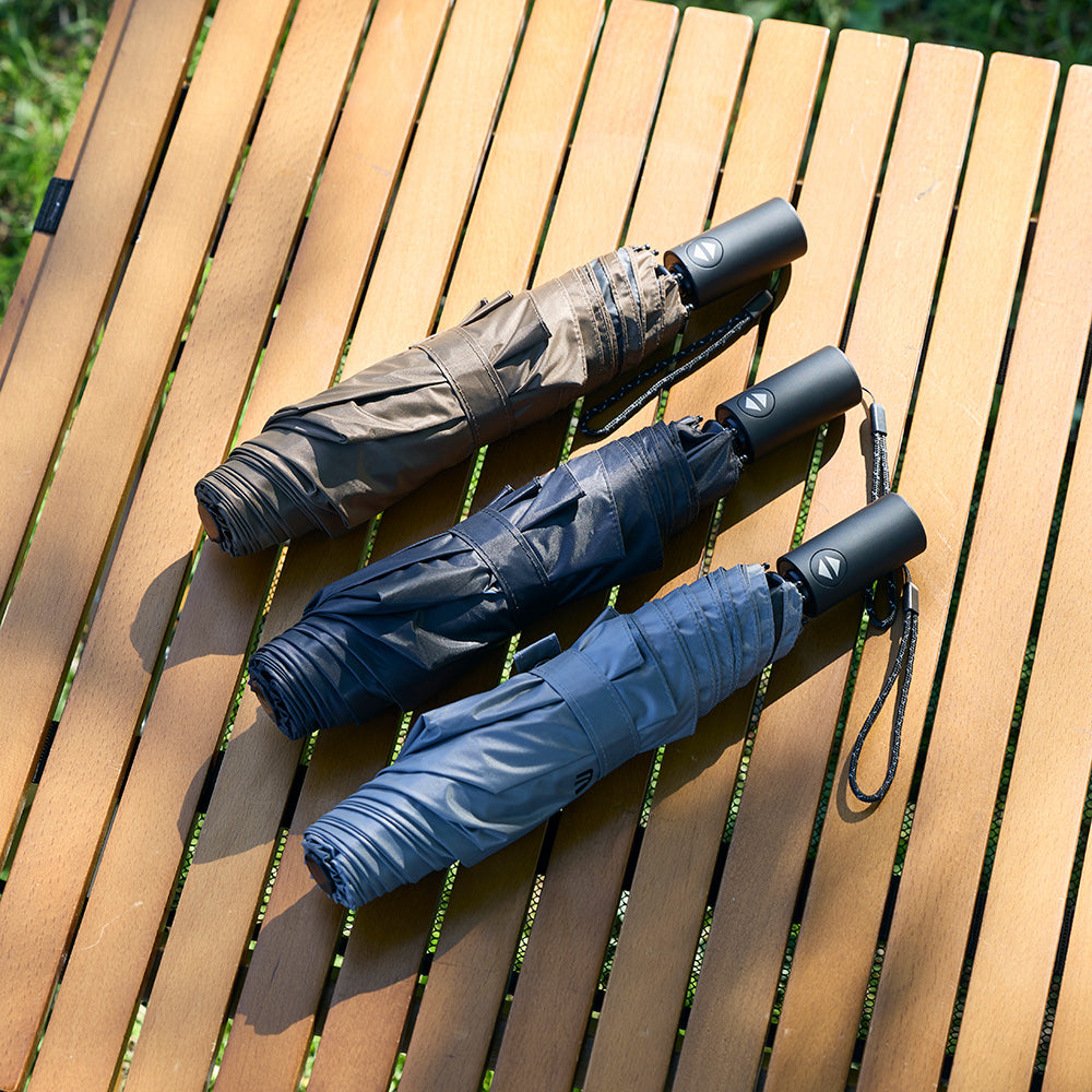 【新製品】 WAQ Field Umbrella 日傘 折りたたみ 自動開閉 UPF50+ 遮光率100% 晴雨兼用 2サイズ【1年保証】