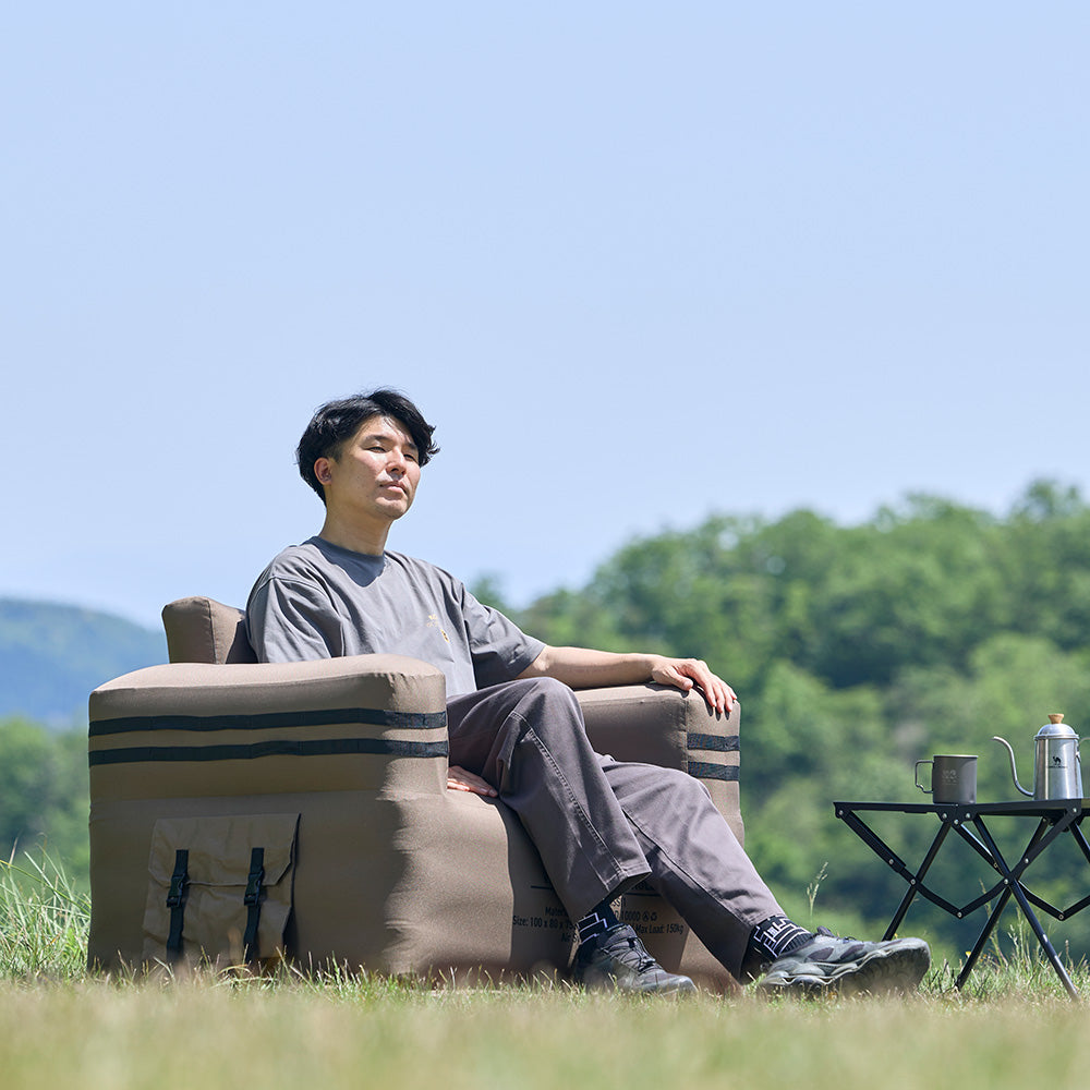 【先着順】 WAQ AIR SOFA シングル/ダブル｜エアソファ 1人 2人掛け 電動ポンプ付 【1年保証/送料無料】