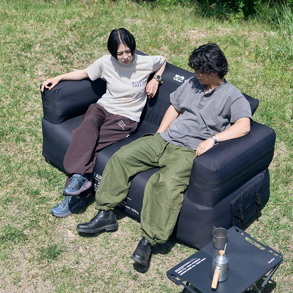 【先着順】 WAQ AIR SOFA シングル/ダブル｜エアソファ 1人 2人掛け 電動ポンプ付 【1年保証/送料無料】