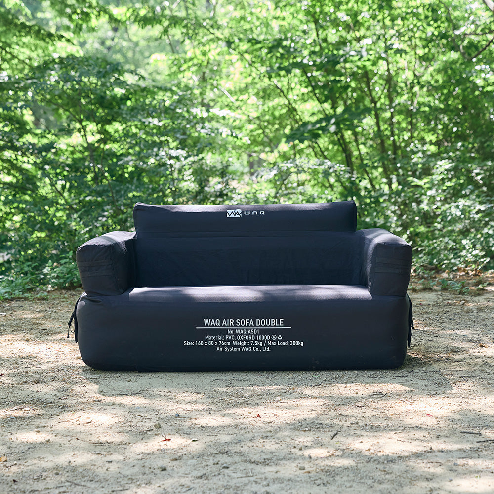 【先着順】 WAQ AIR SOFA シングル/ダブル｜エアソファ 1人 2人掛け 電動ポンプ付 【1年保証/送料無料】