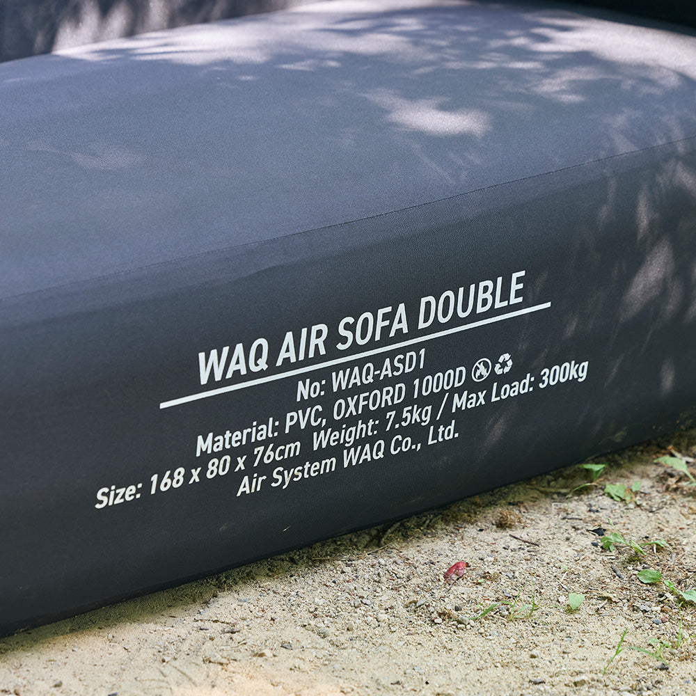 【先着順】 WAQ AIR SOFA シングル/ダブル｜エアソファ 1人 2人掛け 電動ポンプ付 【1年保証/送料無料】