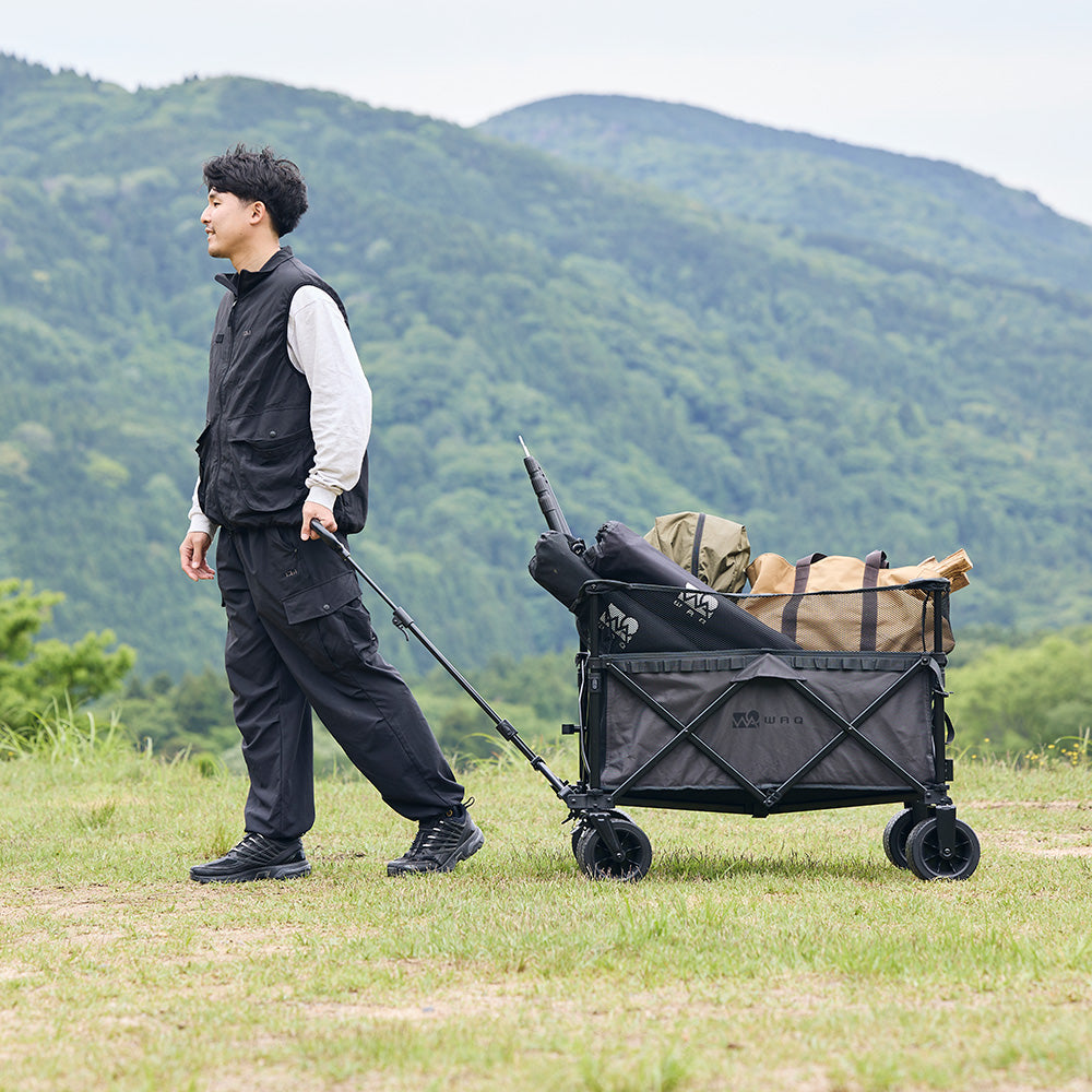【チャコール通常出荷 / コヨーテ次回11月中旬出荷分でご予約受付中 】 WAQ アウトドアワゴンDX【1年保証】