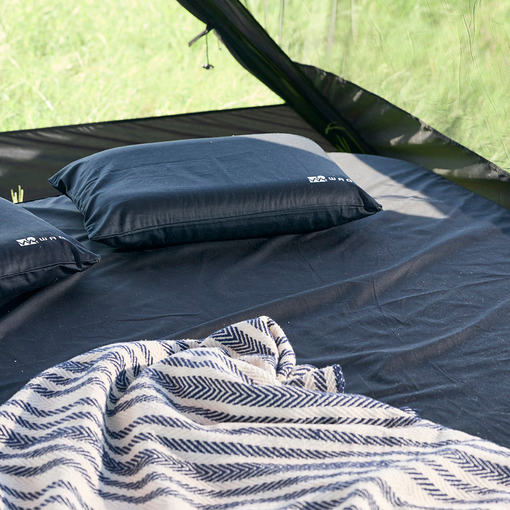 【ご予約受付中｜12月上旬発送】WAQ AIR BED SHEET エアベッド専用シーツ シングル/ダブルサイズ 簡単取付 洗濯OK 【1年保証】