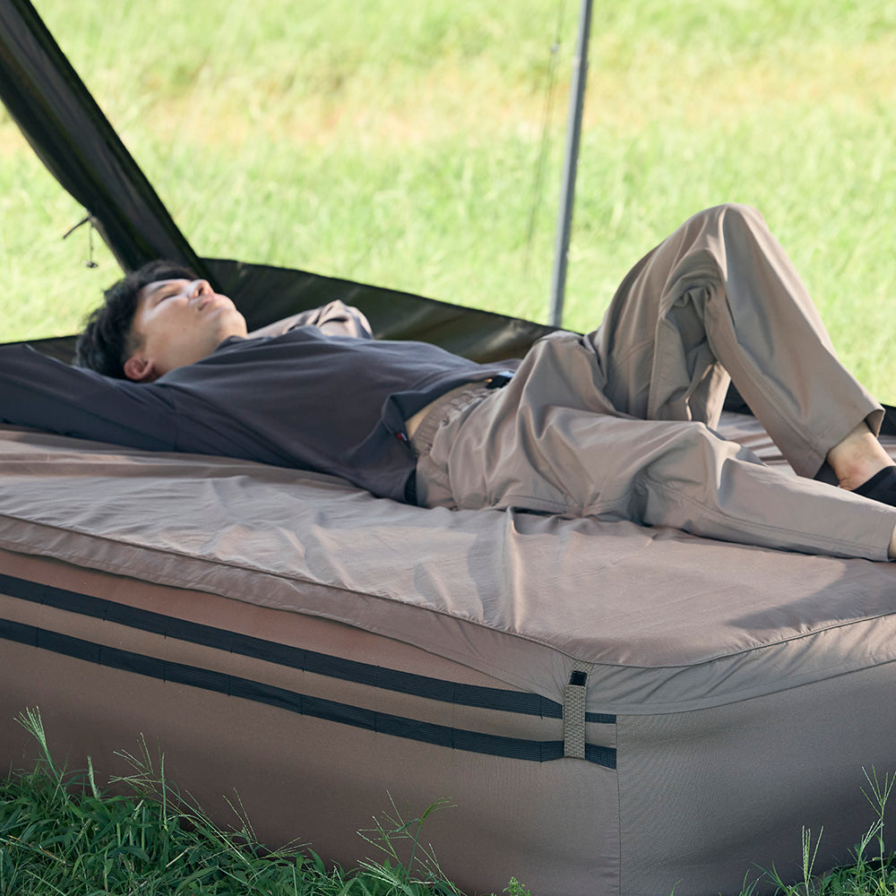 【ご予約受付中｜12月上旬発送】WAQ AIR BED SHEET エアベッド専用シーツ シングル/ダブルサイズ 簡単取付 洗濯OK 【1年保証】