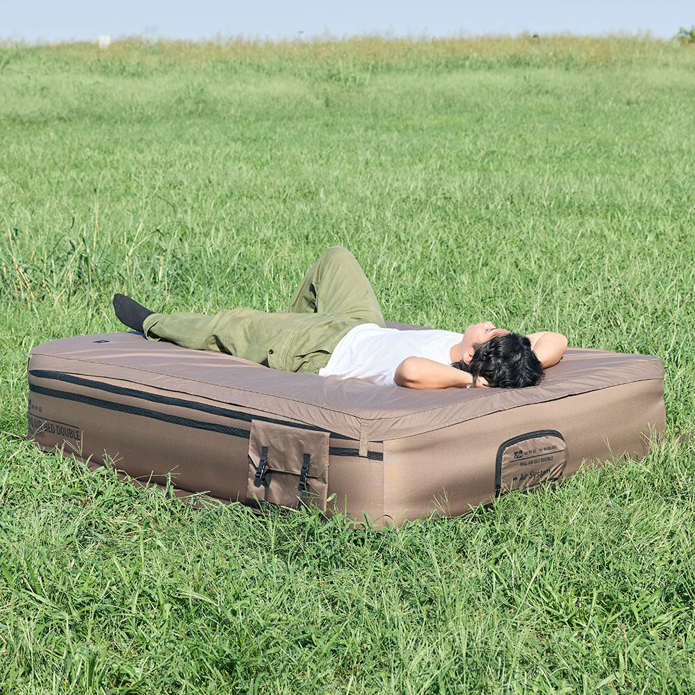 【ご予約受付中｜12月上旬発送】WAQ AIR BED SHEET エアベッド専用シーツ シングル/ダブルサイズ 簡単取付 洗濯OK 【1年保証】