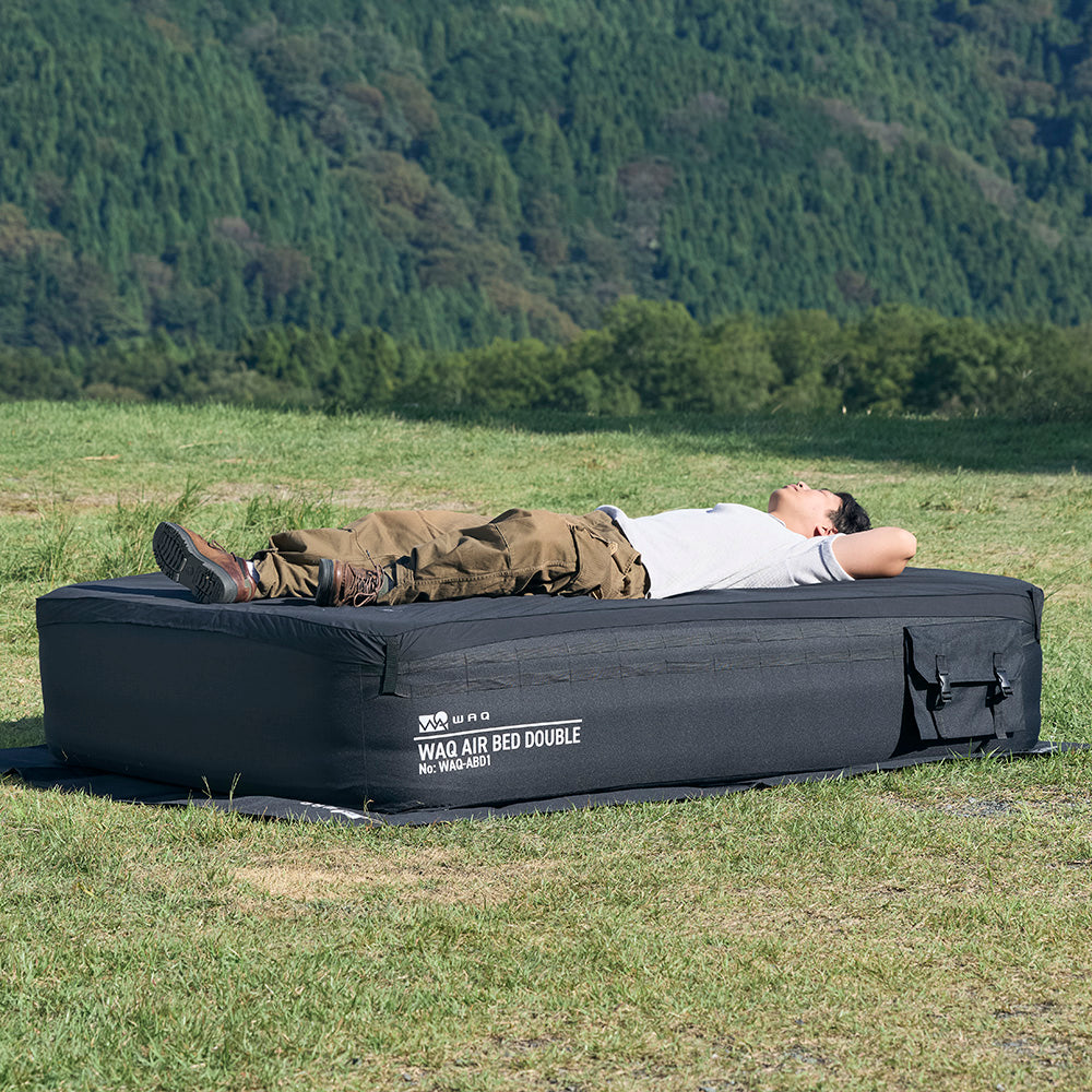 【ご予約受付中｜12月上旬発送】WAQ AIR BED SHEET エアベッド専用シーツ シングル/ダブルサイズ 簡単取付 洗濯OK 【1年保証】