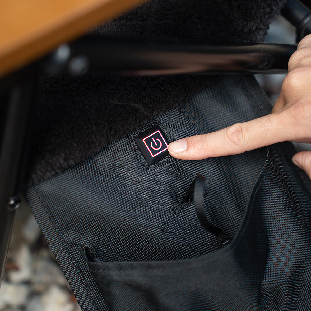 【お得な2個セット】 【初回ロット完売｜次回2月下旬入荷分ご予約受付中！】 WAQ リクライニングローチェア用 電熱ヒートカバー｜温度3段階・モバイルバッテリー対応・防寒【1年保証】