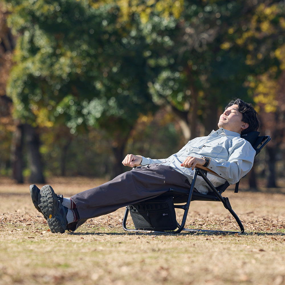 WAQ Reclining Low Chair High Back リクライニングローチェア ハイバック  【1年保証】