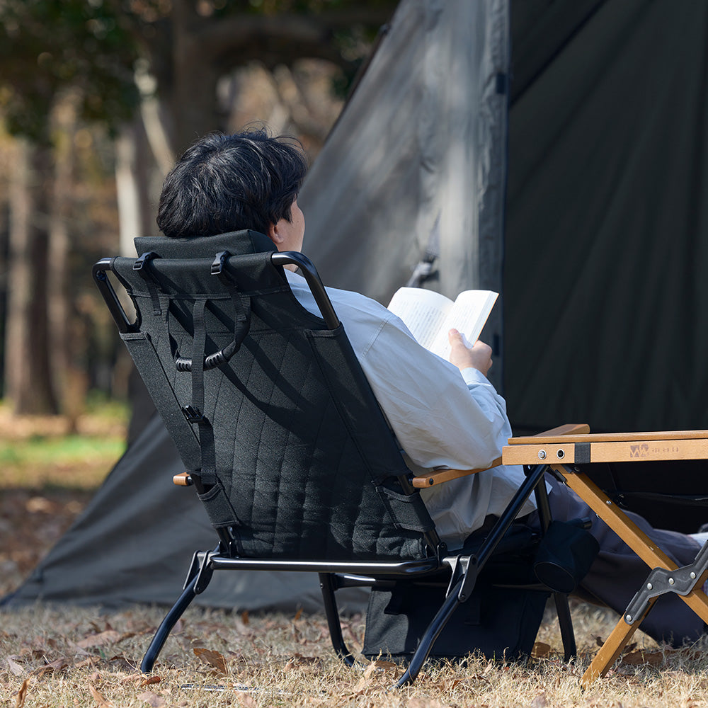 WAQ Reclining Low Chair High Back リクライニングローチェア ハイバック  【1年保証】