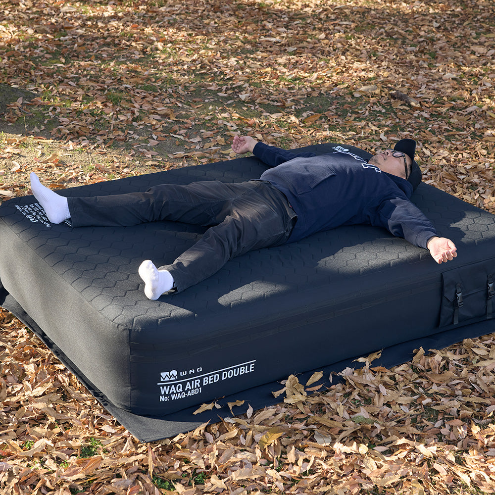 【ご予約受付中！】 WAQ AIR BED シングル/ダブル｜アウトドア・キャンプ・来客用にも最適 【送料無料/1年保証】