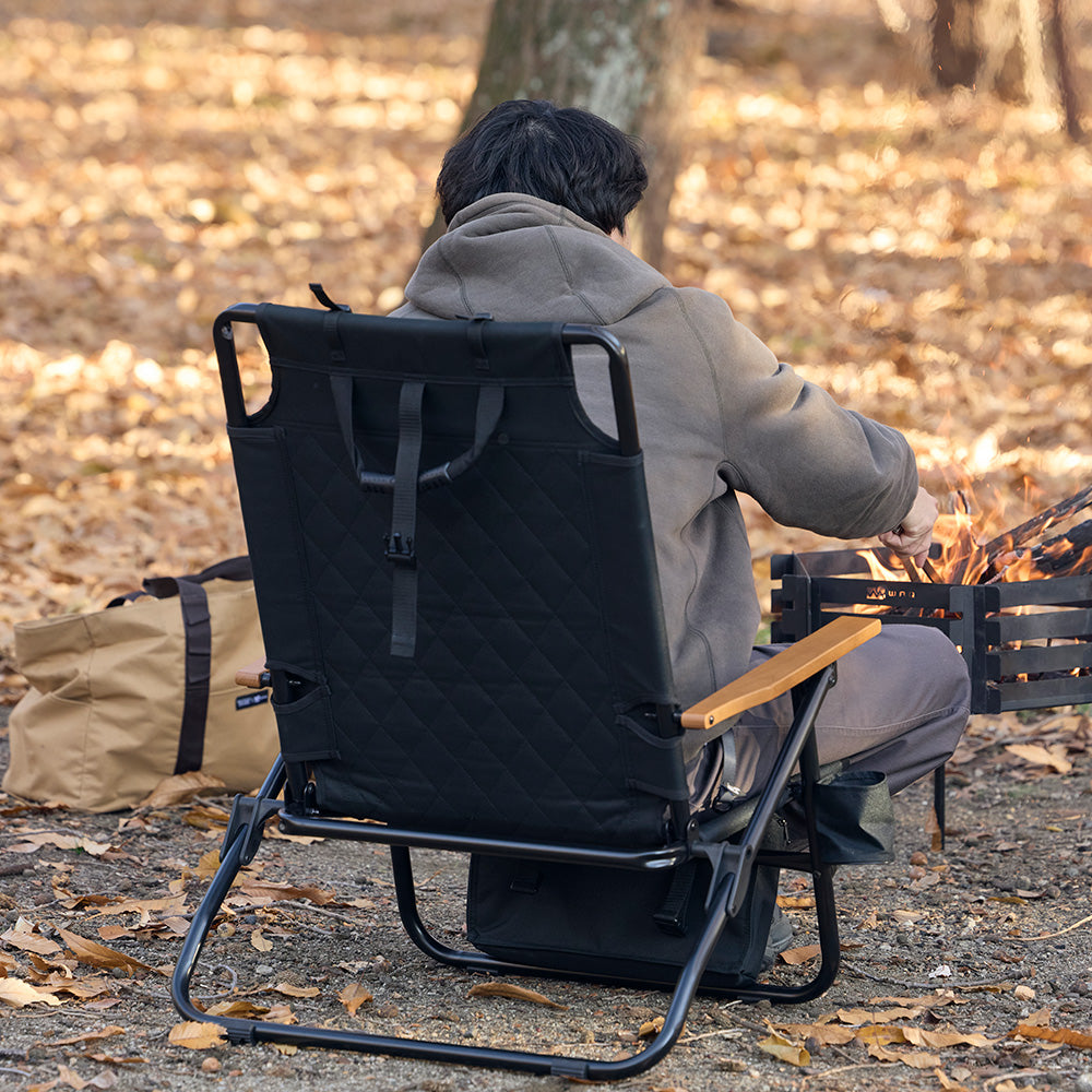WAQ Reclining Low Chair High Back リクライニングローチェア ハイバック  【1年保証】