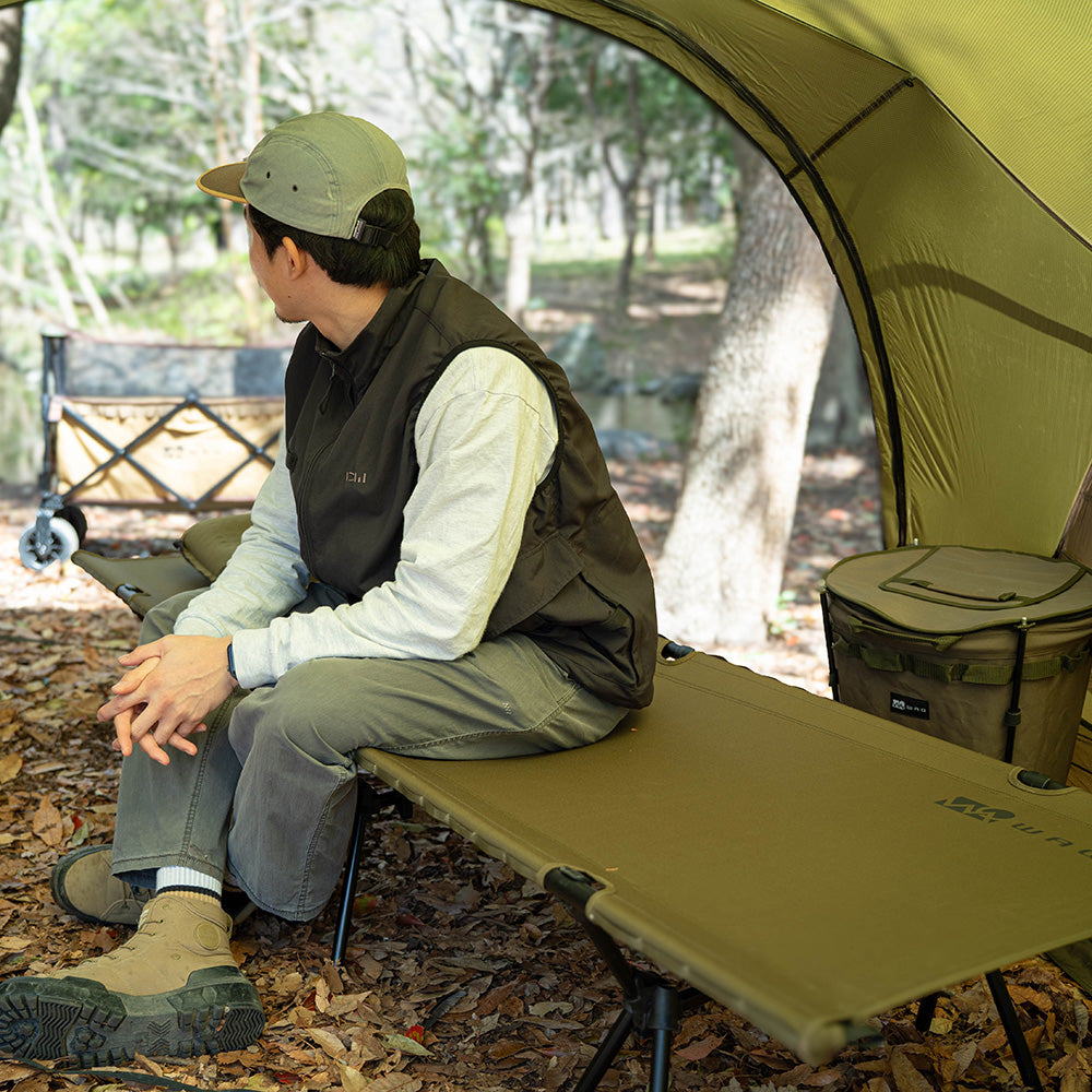 WAQ 2WAY Folding Cot 600D Olive (オリーブ）