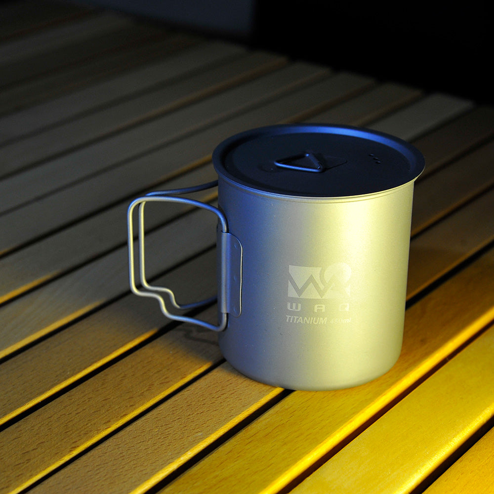【お得な2個セット】チタンマグ 450ml WAQ【1年保証】