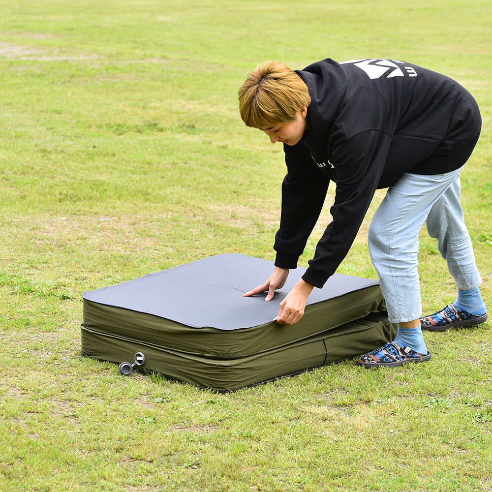 キャンプマット 10cm シングルサイズ WAQ RELAXING CAMP MAT【送料無料・1年保証】