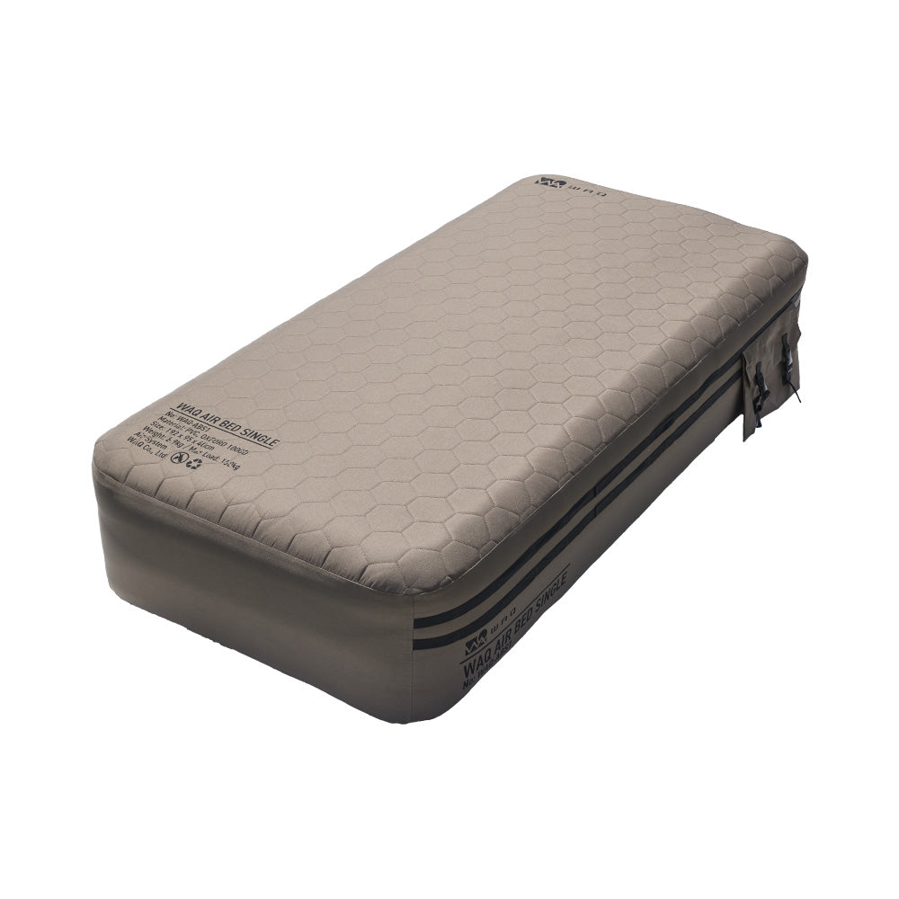 【新製品】【予約受付中！10月下旬出荷予定】 WAQ AIR BED シングル/ダブル｜アウトドア・キャンプ・来客用にも最適 【送料無料/1年保証】